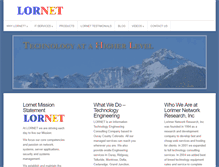 Tablet Screenshot of lornet.com